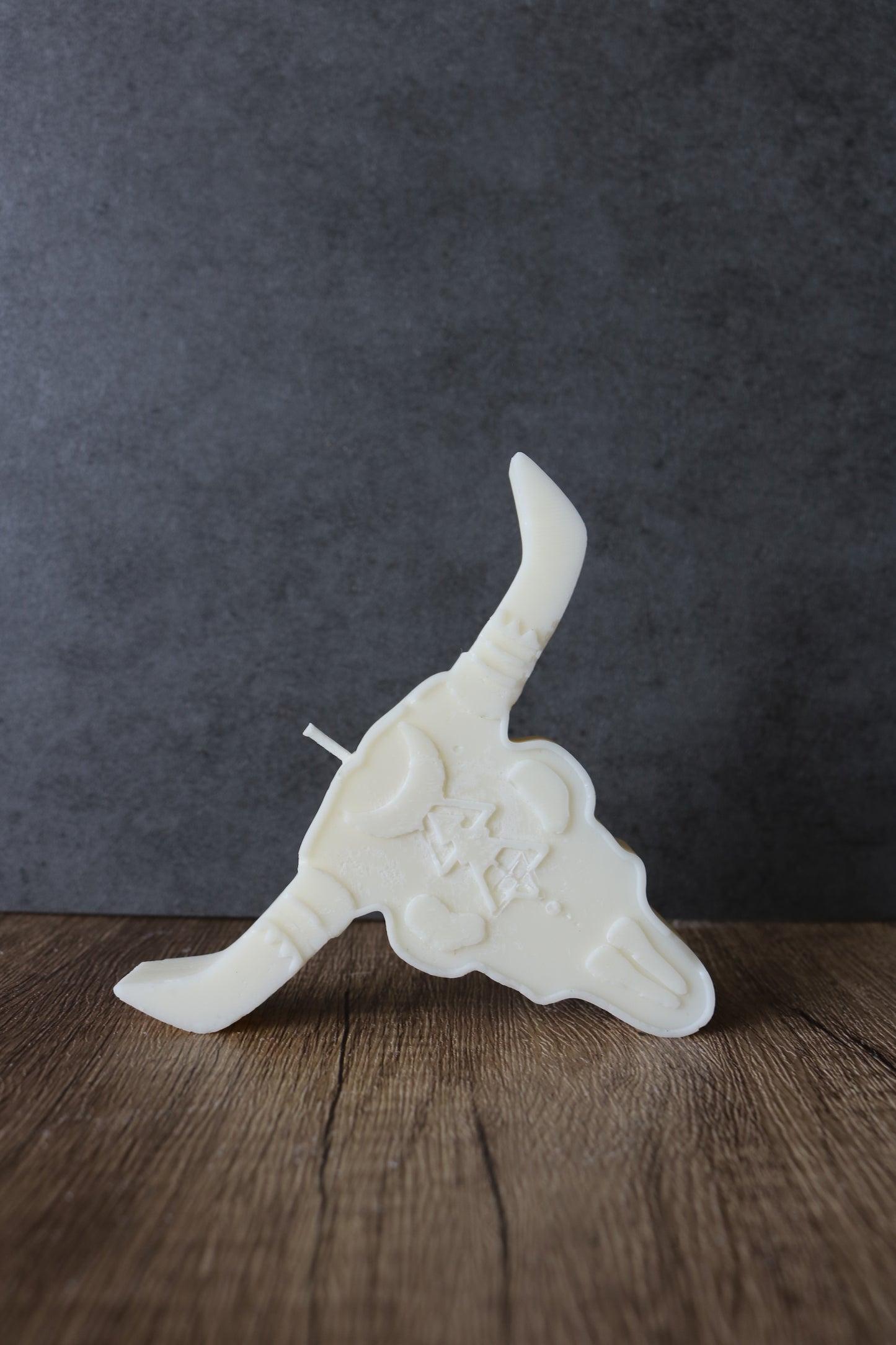 Cow Skull Candle