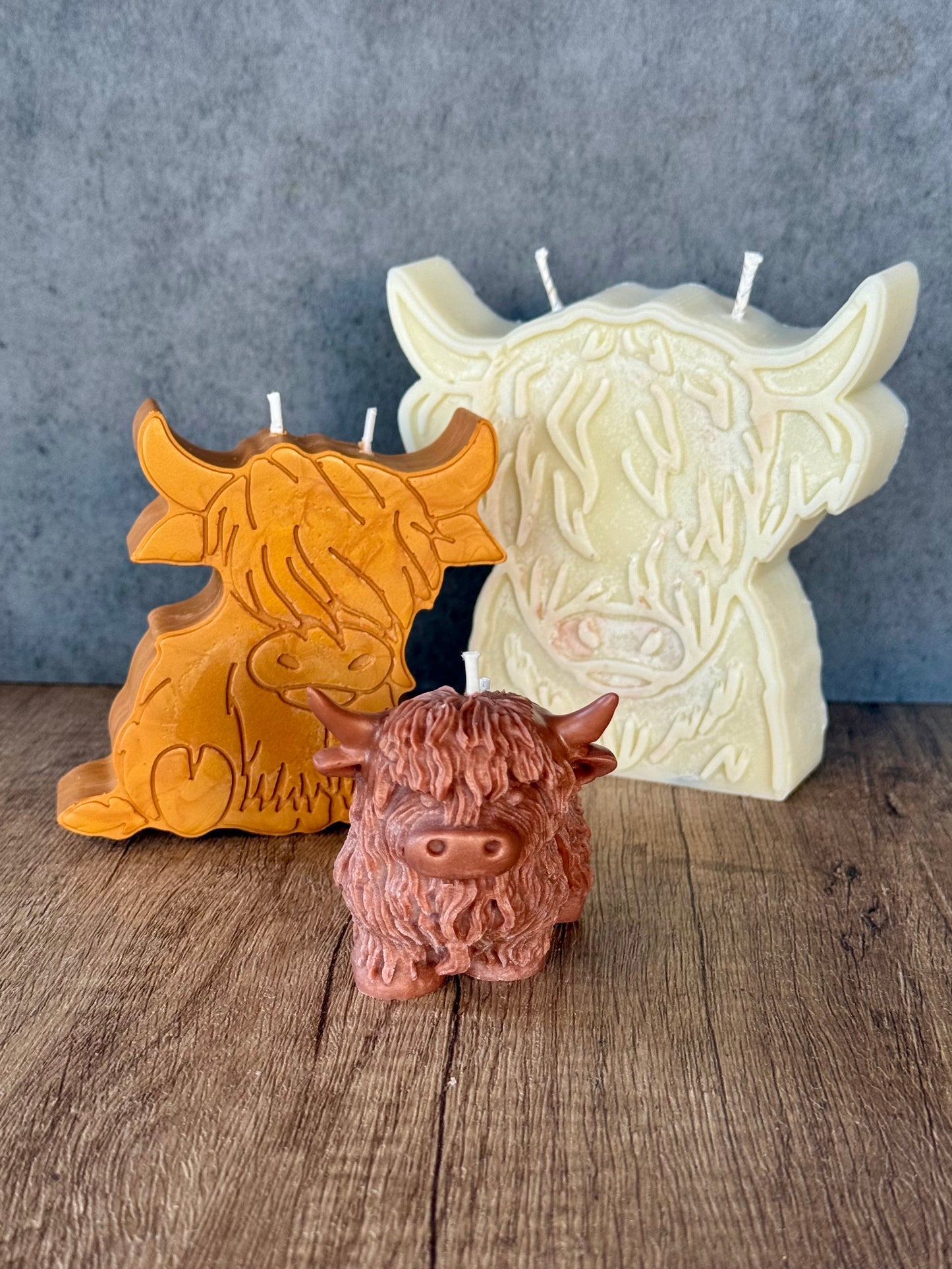 Miniature Highland Cow Candle