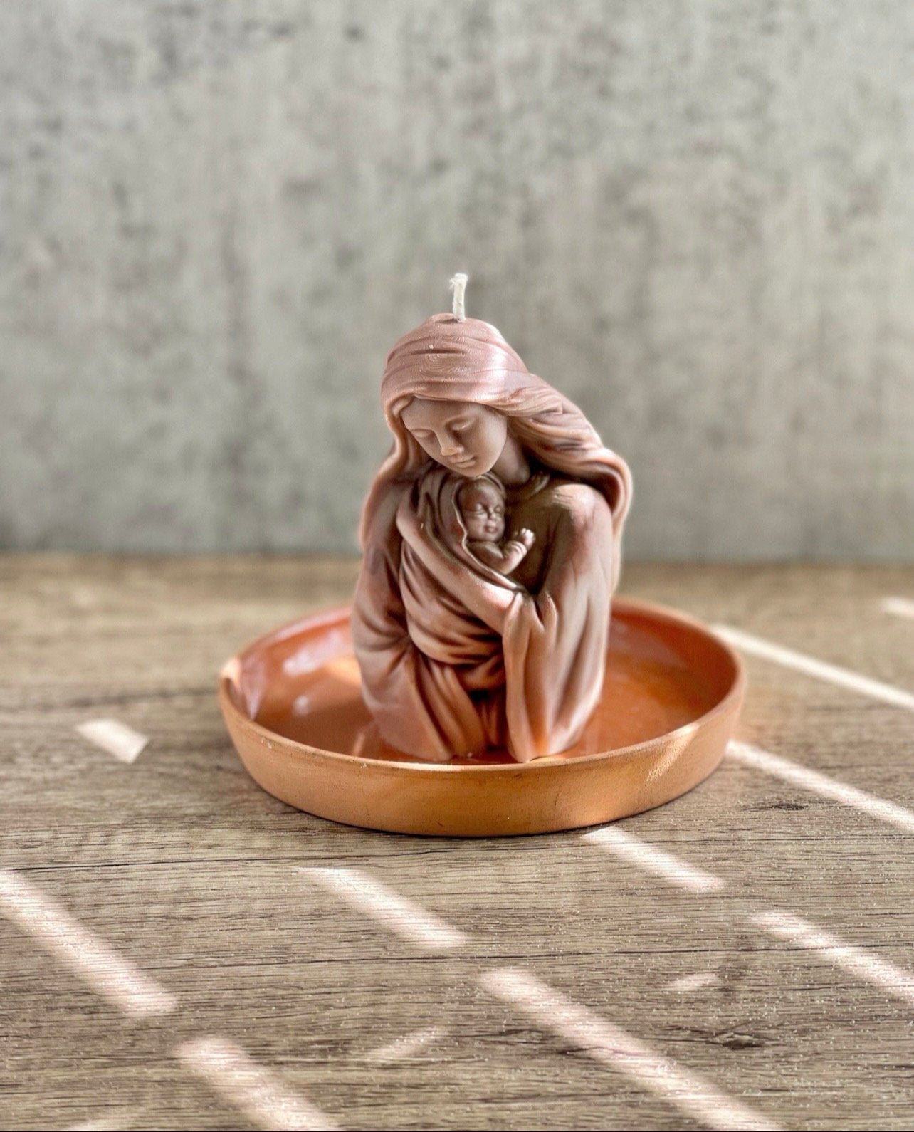 Mary and Baby Jesus Candle