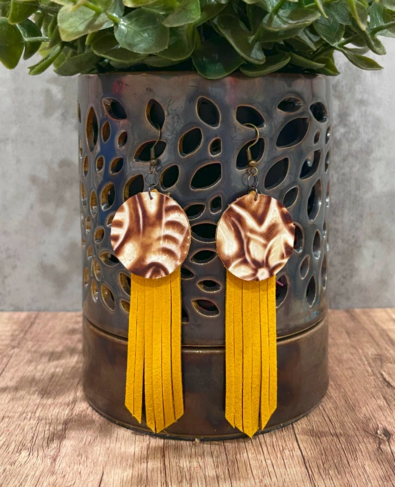 Fringe Leather Earrings