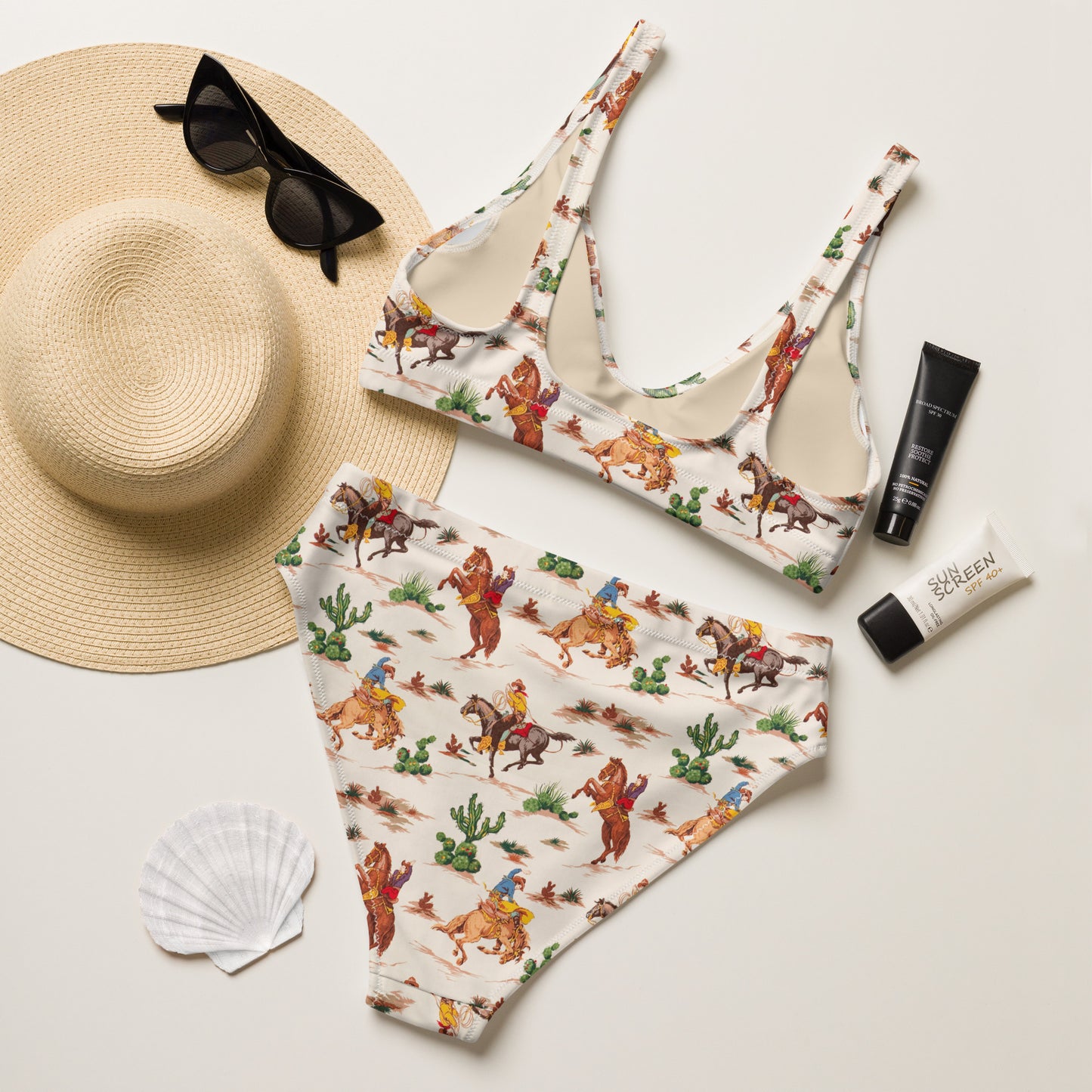 Wild West high-waisted bikini