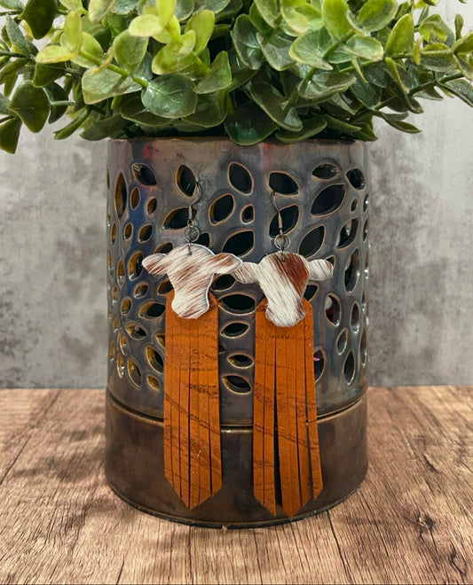 Fringe Leather Earrings
