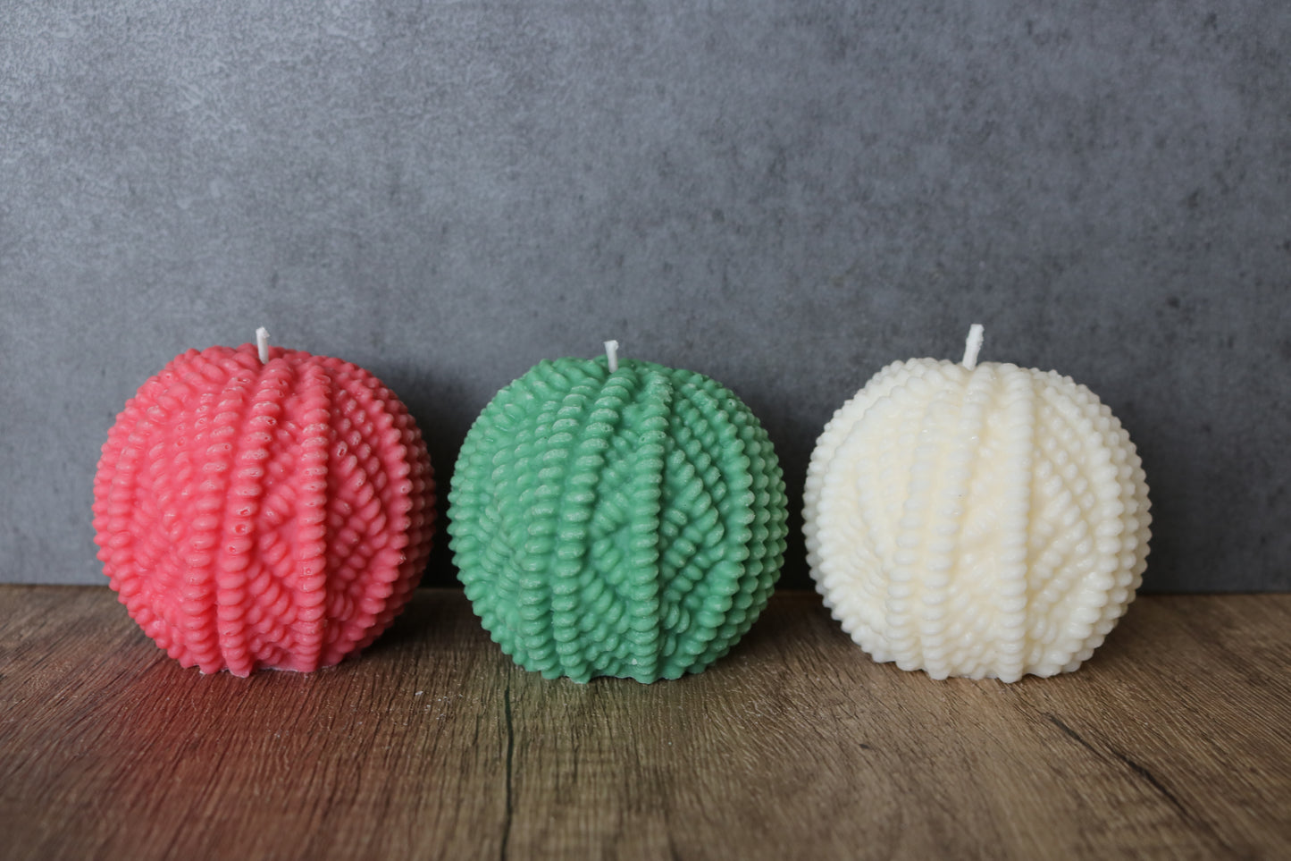 Yarn Ball Candle