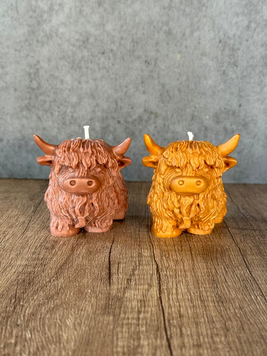 Miniature Highland Cow Candle