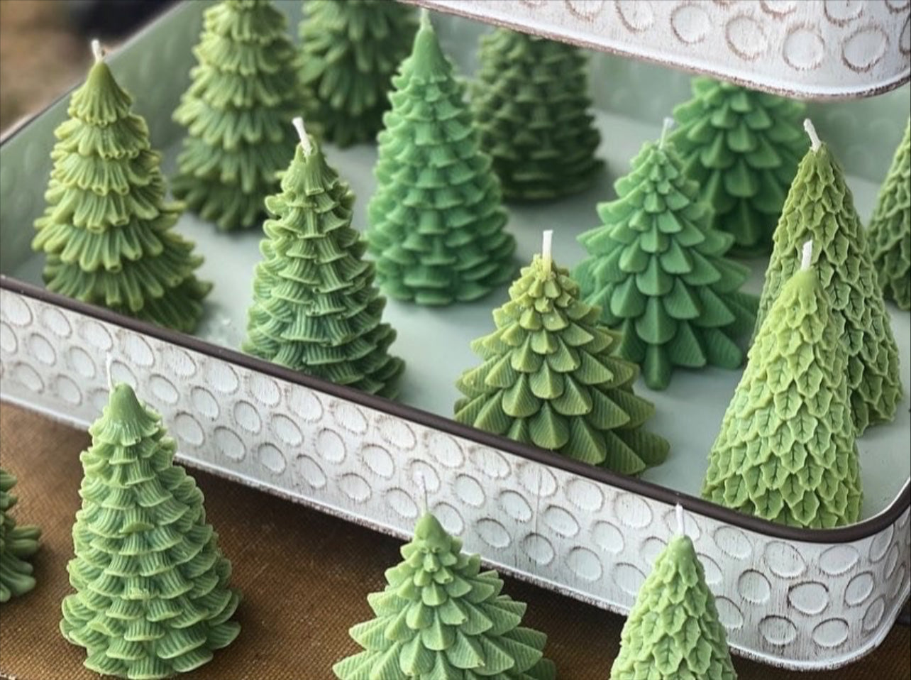 Christmas Tree Candles | Set of 4