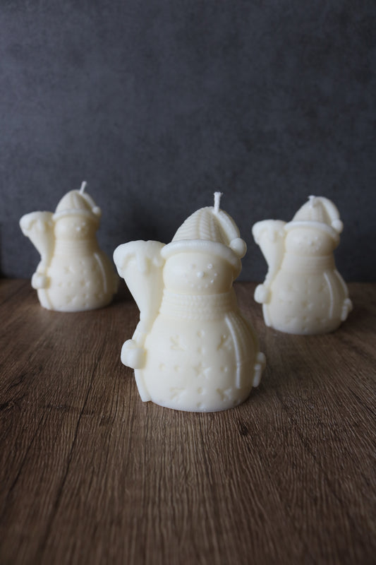 Snowman Candle