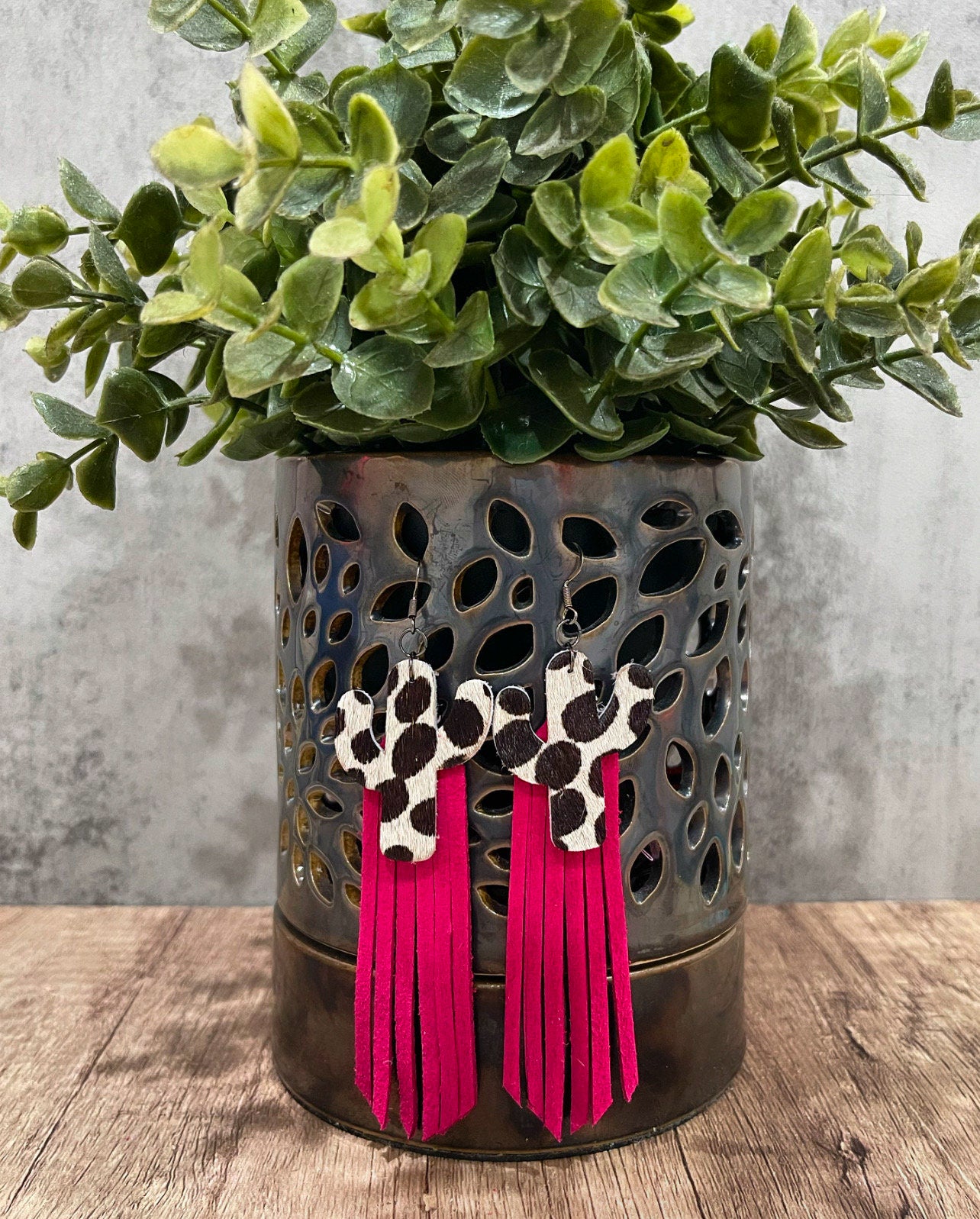 Fringe Leather Earrings