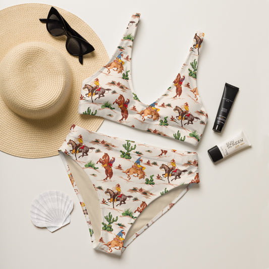 Wild West high-waisted bikini